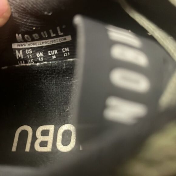 Nobull Diamond Knit Solid Green Mesh Training Shoes Size Men 5.5 or Women 7 US - Picture 5 of 7